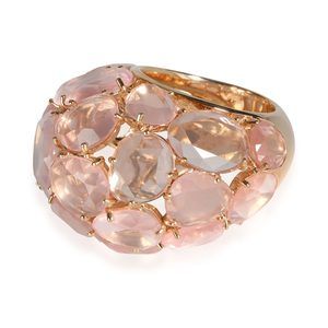 Pomellato Capri Rose Quartz Ring in 18K Rose Gold
